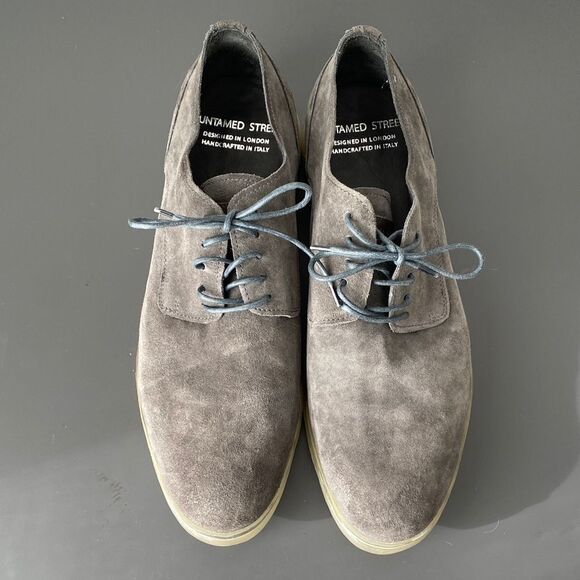 Other - Untamed Street Gray Suede Men's Shoes 44 (US 10) Made in Italy Street Business